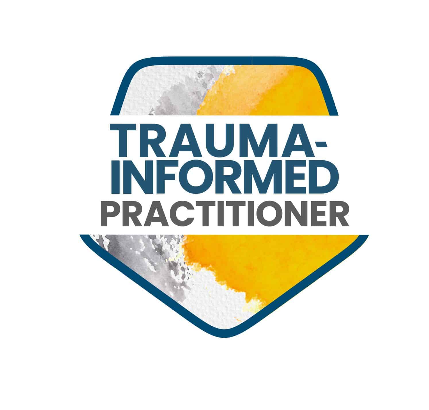 trauma informed counsellor badge